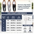 thumbnail image 4 of NICELF Sweatpants Women Joggers with Pockets High Waisted Elastic Lightweight Casual Athletic Workout Trousers, Navy Blue, 4 of 9