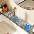 thumbnail image 2 of Yayeee Faucet Mat for Kitchen Sink 14.7" Diatomite Long Splash Guard Pad, Seaside Door, 2 of 7