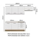 thumbnail image 3 of Cocina Integral 260cm Marrón/Blanco Agata Madesa, 3 of 5