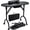 Black, variant on Foldable Manicure Nail Table Freestanding Portable Nail Station Desk with Drawer Wrist Cushion Bag, Black