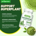 thumbnail image 5 of ZHIBENON Moringa Oleifera Capsules 90 Counts 95% Pure 100% Natural Gluten-Free for Immune & Digestive Health Support, 5 of 8