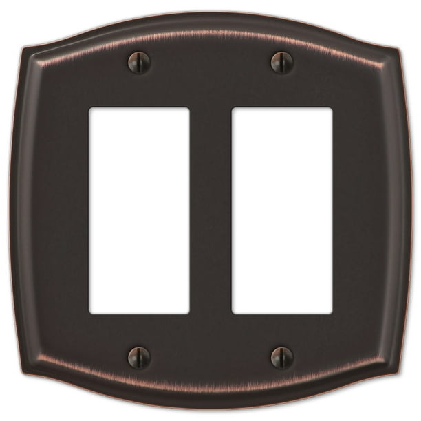 Double GFCI Rocker Switch Plate Outlet Cover Rocker Toggle Light Wall