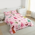 thumbnail image 3 of Manfei Happy Christmas Day Full Size Comforter Sets,Cute Cartoon Snowmen Bedding Comforter Set,Santa Claus Xmas Tree Bedding Sets For Girls,Ultra Soft Home Decor Reversible,3pcs, 3 of 8