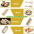 thumbnail image 4 of Molde de Cocina Kit para hacer sushi, 10 piezas, juego de sushi de bricolaje, herramienta para hacer sushi de plástico, blanco, 4 of 4