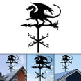thumbnail image 6 of Metal Products 29.5-Inch Deluxe Weathervane Black Ornament Weathervane - Dragon, 6 of 7