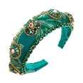 thumbnail image 2 of Sonducket Diadema barroca perla exagerada accesorios brillantes para el cabello fiesta de moda chispa luz regalo de lujo para mujer señora Accesorio para el cabello Sonducket AP017608-00, 2 of 6