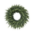 thumbnail image 2 of 23.6 Inch Artificial Christmas Wreath, Realistic Cedar Cypress Greenery with Norfolk Pine Tips, Farmhouse Style Holiday Decor for Front Door Indoor Outdoor Use, 2 of 6