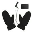 thumbnail image 2 of Qocolhg Heated Mittens for Women Men Rechargeable, 3 Heated Level Electric Winter Gloves Waterproof Heating Gloves Hot Hands Hand Warmers Warm Thermal Cold Weather Heated Gloves for Cold Weather, 2 of 7