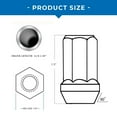 thumbnail image 2 of Chrome Large Seat 14x1.5 OE Dodge Acorn Lug Nut 7/8 Inch Hex OEM Factory Stock, 2 of 2