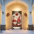 thumbnail image 1 of Eoozwa Christmas Door Cover Decorations 35x71 Inch Merry Christmas Door Covers for Front Door Xmas Banner Decorative Ball Photo Booth Props Backdrop for New Year Holiday House Party Sign Supplies, 1 of 5