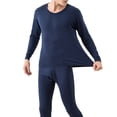 thumbnail image 7 of iNOVA Thermal Long Sleeve Underwear Set Men Long Johns Top and Bottom Winter Sports Suits, Blue L, 7 of 7
