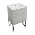 thumbnail image 2 of Annecy 24 Single, Brushed Grey, Two Doors, Bathroom Vanity, 2 of 15