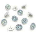 thumbnail image 6 of Trianu Push Pins Set of 30, White Shiny Diamond Push Pins Glitter Rhinestone Decorative Thumb Tacks for Wall Hangings, Bulletin Board, Maps and Office Wall, 6 of 6
