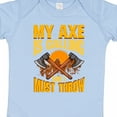 thumbnail image 4 of Inktastic Axe Throwing Funny Boys or Girls Baby Bodysuit, 4 of 5
