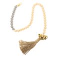 thumbnail image 1 of Miangastore Pet Training Bell Grey Synthetic Material Prevent Sneaking Away 1Pack Home Use, 1 of 8