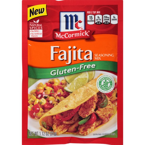 McCormick Gluten Free Fajitas Seasoning, 1.12 oz