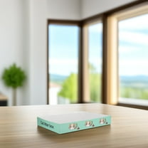 PTOOTP Disposable Paper Cat Litter Box with Splash Guard for Easy and Hygienic Pet Cleanup and Odor Control