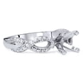 thumbnail image 2 of Pompeii 5/8ct Infinity Engagement Wedding Ring Semi Mount 14k White Gold (H/I,I1-I2), 2 of 4