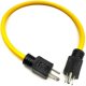 thumbnail image 1 of Generator Adapter Cord Nema 5-15p For Transfer Switch, Extension Cord Adapter (3 Plug 12awg 125v) U GuanGuan, 1 of 5
