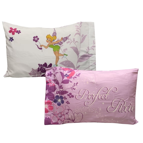 Tinkerbell Pillowcase Set 2pc Powder Purple Bed Accessories