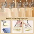 thumbnail image 4 of Space-Saving Clothes and Hat Storage Hook, Anti-Rust Clip Space-Saving Clothespin, Multipurpose Stainless Steel Hanger Clips, Hat Pants Storage Hanging Travel Hook (Pink, 50 pcs), 4 of 6