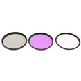 thumbnail image 3 of Kit de filtros UV CPL Polarizador FLD + Estuche para lentes de cámaras DSLR - 72mm Sunnimix Filtros de lente de cámara 55 mm, 3 of 8
