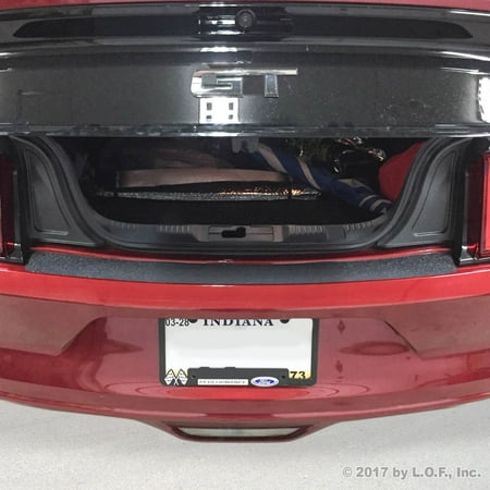Mustang Rear Bumper Cover - Rear Bumper Scuff Scratch Protector 2015-2017 Ford Mustang 1pc Paint Shield Cover Black Peel and Stick Install