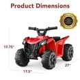 thumbnail image 7 of Best Choice Products 6V Kids Ride-On 4-Wheeler Quad ATV Car w/ 1.8mph Max Speed, Treaded Tires - Red, 7 of 7