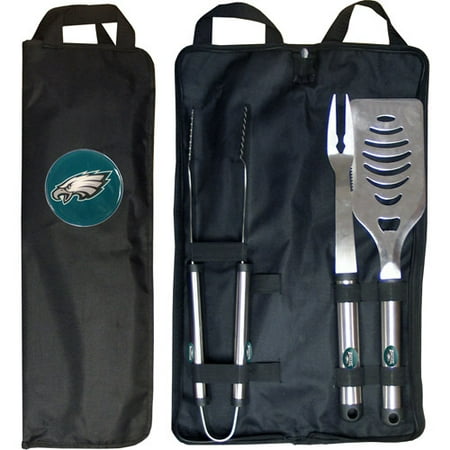 NFL 3-Piece BBQ Set with Canvas Case, Philadelphia Eagles