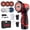 Red, variant on Cordless Angle Grinder Kit, 19,500 RPM Mini Electric Angle Grinding Tool with 2 pcs 16.8V 2000mAh Batteries and 6 Cutting Discs, 3-Inch Handheld Grinder for Metal/Wood Cutting and Grinding