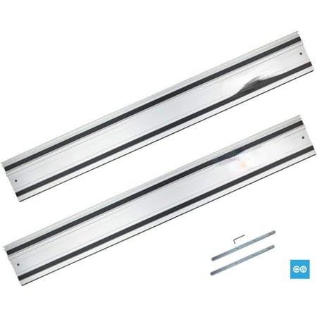 

71387 110” Guide Rail Joining Set for Makita or Festool Track Saws Includes 2x55” Aluminum Extruded Guided Rails and (2) Guide Rail Connectors for Woodworking Projects