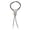 silver black, variant on Adjust Length Bolo Tie Popular Music Enthusiasts Female Dance Necktie Evening Party Costume Guitar Pendant Necktie