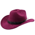 thumbnail image 1 of Western Style Outdoor Cowboy Hat Curved Brim For Travel Riding Adventure And Casual Everyday Wear, 1 of 3