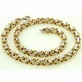 thumbnail image 3 of QQTDFG 16~40" 4/5/8mm 316L Stainless Steel Mens Womens Byzantine Box Chains Necklace-16inch necklace-8mm wide-Silver Gold, 3 of 5