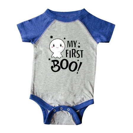 

Inktastic My 1st Boo with Cute Ghost Gift Baby Boy or Baby Girl Bodysuit