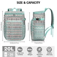 thumbnail image 3 of Travel Cooler Bag - Boho Bohemia Pioneer Flower Geometric Line Art Camping Beer Cooler Backpack with Bottle Opener- Waterproof Insulated Picnic Backpacks - Cooler Bag for Beach, 3 of 6