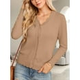 thumbnail image 3 of Zeagoo Women's Lightweight Cardigans Casual Long Sleeve V-Neck Button Print Sweaters Open Front Outerwear, 3 of 6