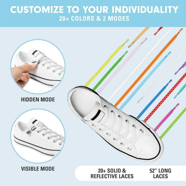 Xpand No Tie Shoelaces System with Elastic Laces One Size Fits
