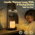 thumbnail image 2 of Candle Warmer Lamp with Timer, Country Farmhouse Rustic Western Retro Farm Animals Non-slip Wireless Remote Control Wax Melts Warmer with 4 Bulbs for Home Office Dorm, Birthday Gifts for Women, 2 of 7