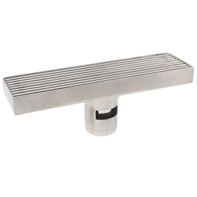Desagüe De Ducha Lineal Con Rejilla Desagüe De Piso De Acero Inoxidable De 20 Cm Desagüe De Piso De Ducha Rectangular Para Baño De Tubería De 2,0 Pulgadas