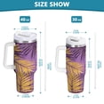 thumbnail image 3 of 40 oz Stainless Steel Tumbler Vacuum Insulated Leak Proof Stainless Steel Coffee Cup Water Bottles Super Cool Yellow Leaf, 3 of 9