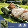 thumbnail image 3 of Sleeping Pad for Camping, Ultralight Self Inflatable Sleeping Pad with Built-in Pump & Pillow, Compact Inflatable Portable Air Mattress for Tent, Backpacking, Hiking, Car Traveling, Beach, Green, 3 of 7