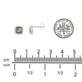 thumbnail image 3 of Boucles d'Oreilles Halo en Nacre Noire, 3 of 3