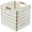 White/Brown, variant on Ornavo Home Wicker Storage Cubes Bin, 13 x 13 Inch Storage Cubes Shelf Basket Collapsible Natural Hand Woven Paper Kallax Storage Cube Bin with Handles - Set of 4, White/Brown