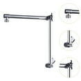 thumbnail image 6 of deevoka Bath Shower Extension Arm 18'' Easy Assemble Adjustable Height Head Extender Chrome, 6 of 9