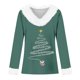 thumbnail image 3 of MHFRRA Camiseta Informal de Manga Larga, Cómoda y Suave para Uso Diario, Ideal para Fiestas y Temporadas. Verde Oscuro, 3 of 3
