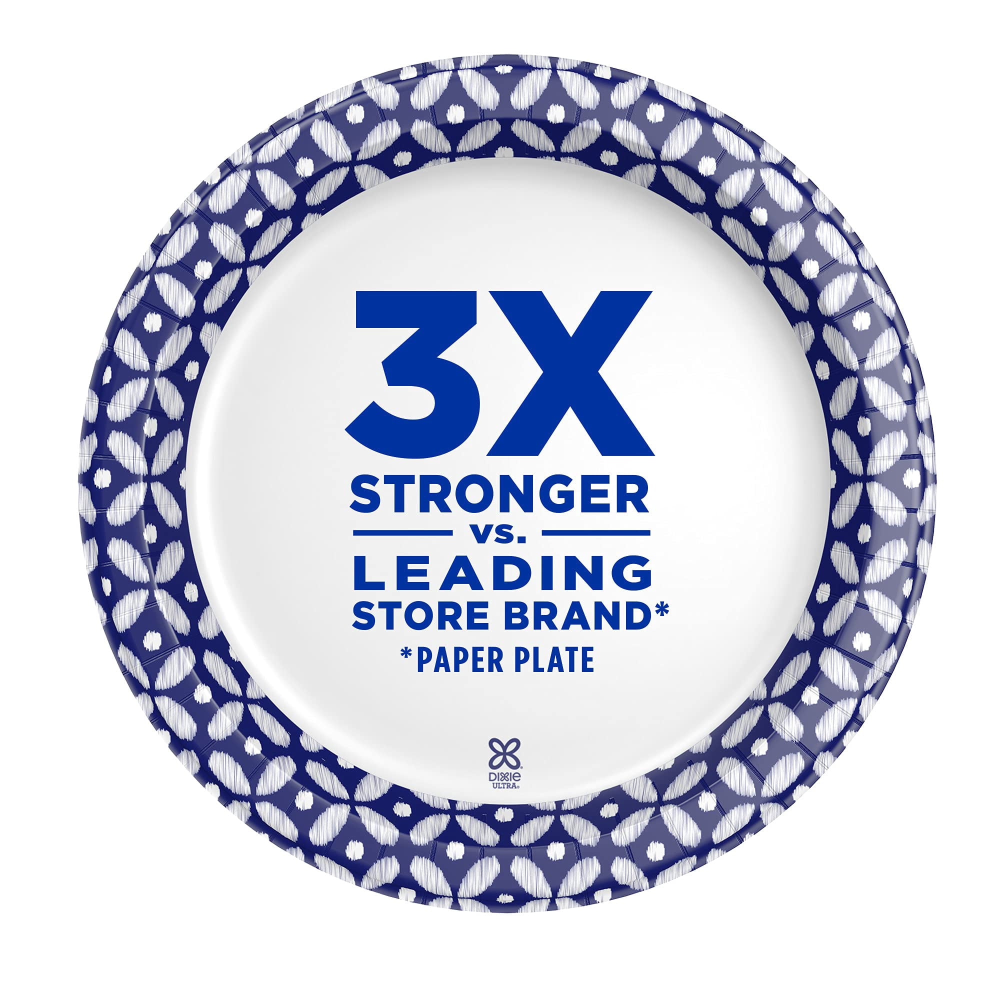 Dixie Ultra Disposable Paper Plates, 8 ½ inch, Lunch or Light Dinner Size Printed Disposable Plates, 300 count (10 Packs of 30 Plates), Packaging and Design May Vary