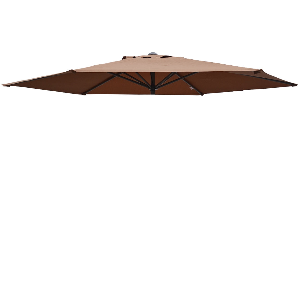 Amouage 8.2ft 6 Rib Brown Patio Umbrella Canopy, UV Protection