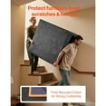 thumbnail image 2 of KFFKFF 12-Pack Moving Blankets, 72 x 40 in (32 lbs/dz), Durable Packing Blankets with Cotton Padding, Sturdy Nonwoven Fabric for Shipping, Wrapping, and Furniture Protection, 2 of 9
