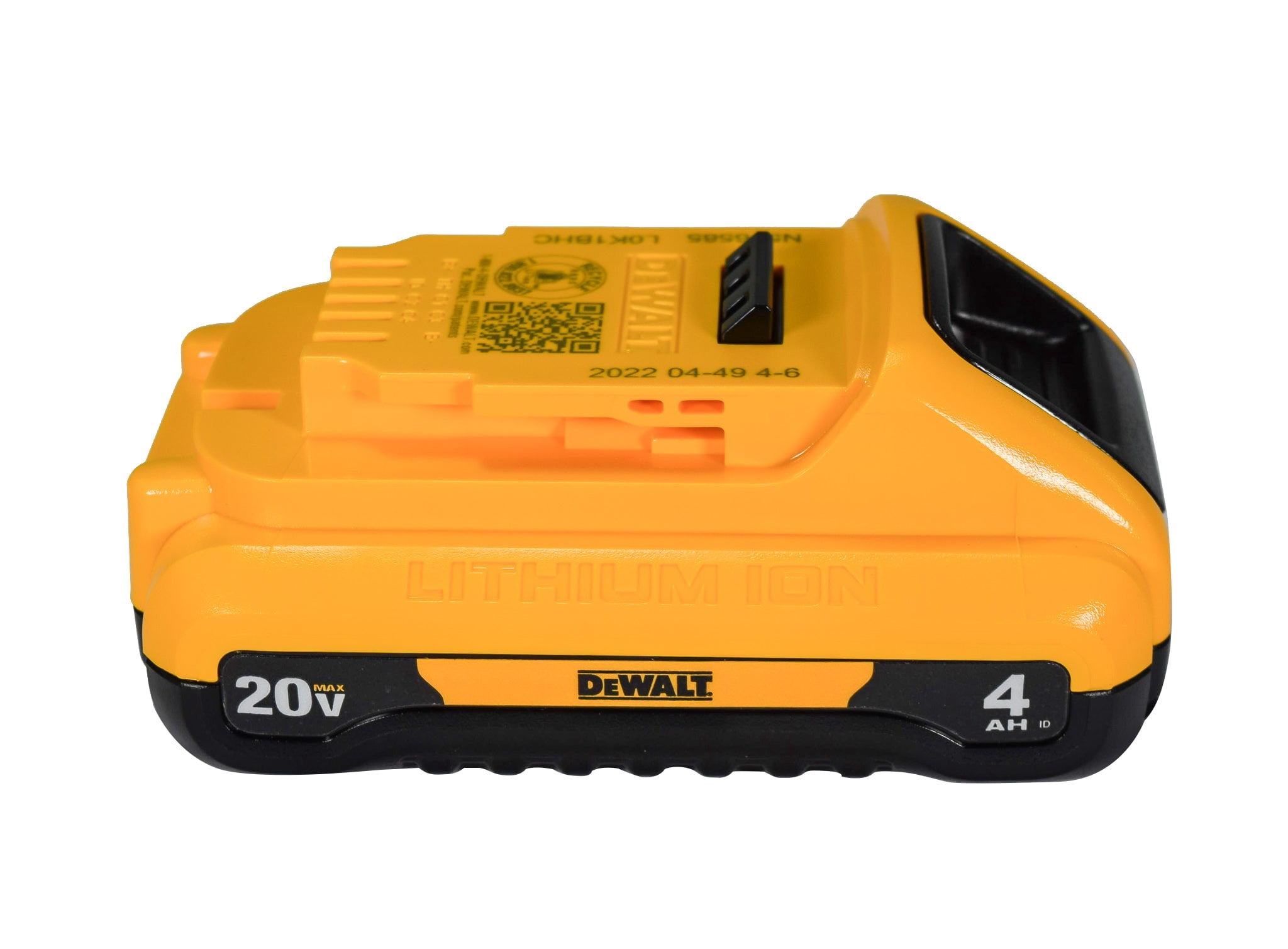 DEWALT 20V MAX 4.0Ah Compact Lithium-Ion Battery Pack (DCB240) – Extended Runtime, Lightweight Design, LED Fuel Gauge